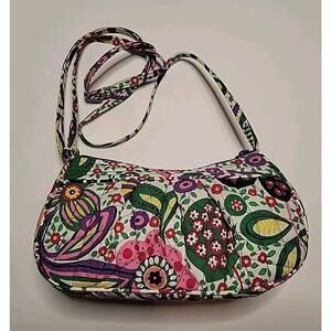 HTF Vera Bradley Zippered Quilted Crossbody Purse Viva La Vera - RETIRED